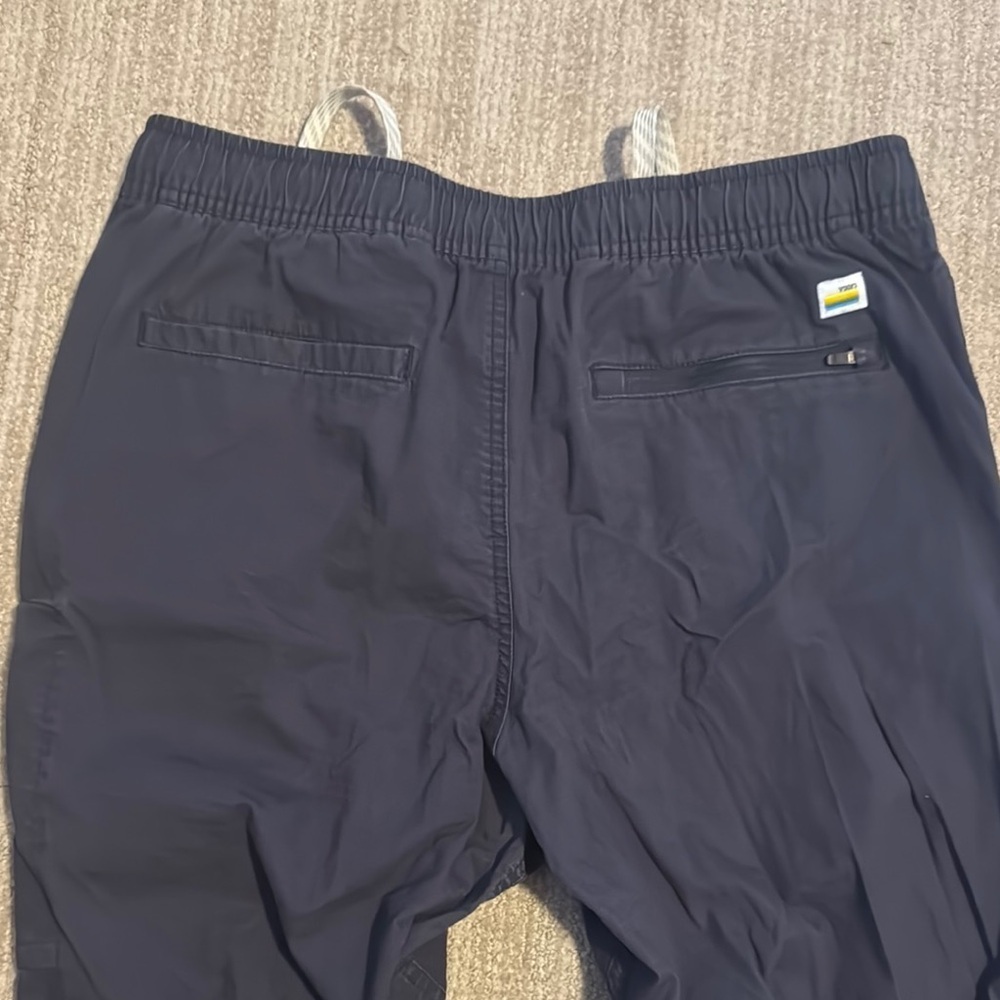 Vuori Men Size M Charcoal Grey Ripstop Slim Fit Stretch Performance Pants - Picture 5 of 11